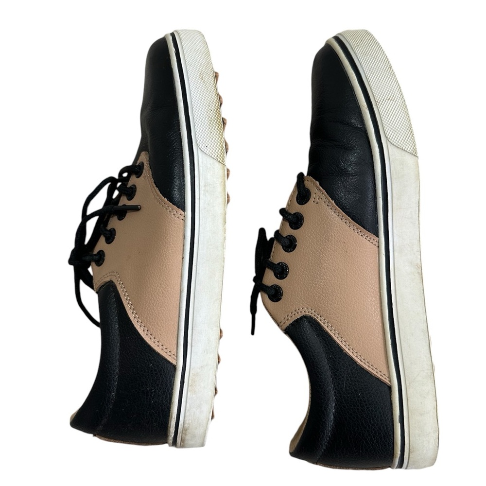 Men’s Kikkergolf Golf Cleats Shoes Black Tan Size 9 Boys Teen Women’s as well - Picture 7 of 8
